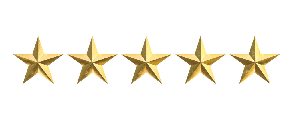 five gold stars white background 3d render 1024x436 1