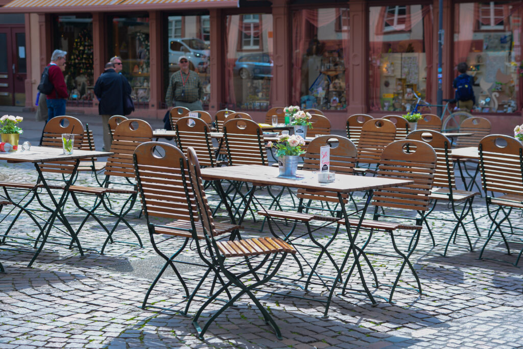 interior summer cafe with empty tables beautiful european holiday destination tourists 1024x684 1